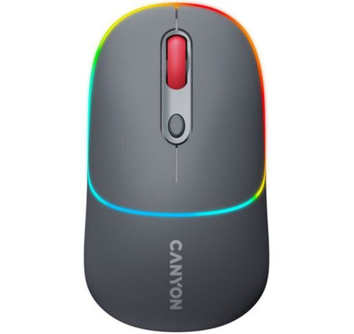 Мишка Canyon MW-22 Dual Band RGB Wireless Dark Grey (CNS-CMSW22DG)