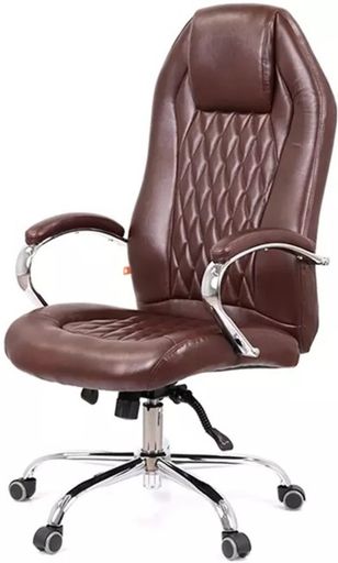 Офісне крісло АКЛАС Альваро ANF Коричневий (PU Dark Brown) (00127043)