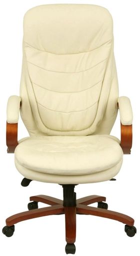 Крісло АКЛАС Валенсія Soft EX MB (Шкіра LC-F Beige) (00163341)