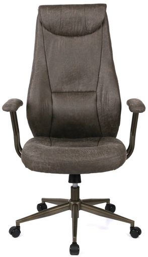Крісло АКЛАС Булат R-SR (Штучна замша 02 Dark gray) (00172366)