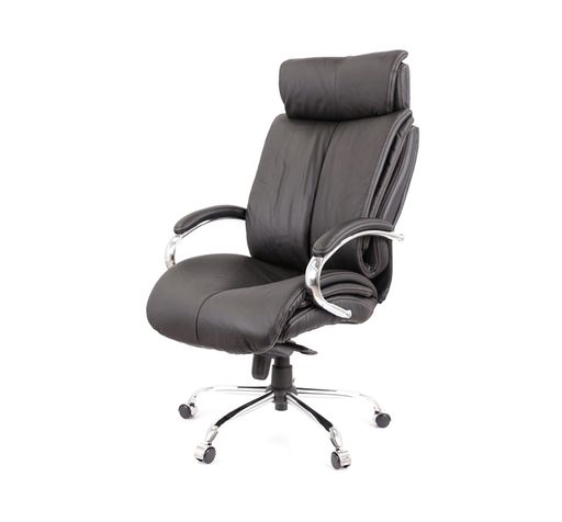 Крісло АКЛАС Арізона Soft CH MB Чорний Шкіра LC-A (75030)