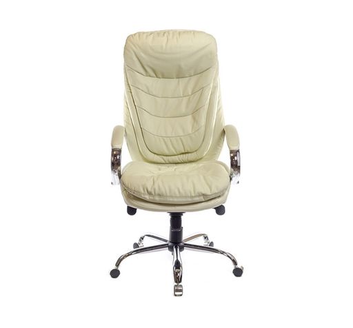 Крісло АКЛАС Валенсія Soft CH MB Бежевий (Шкіра LC-F) (00161473)