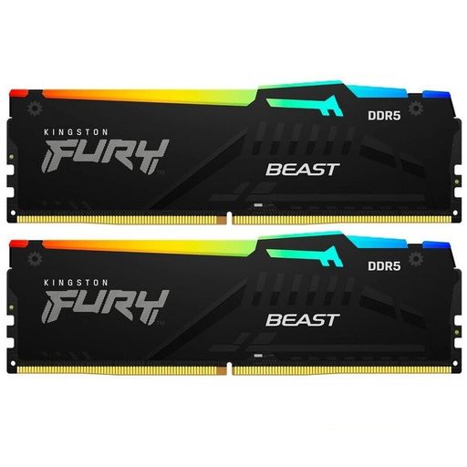 Оперативна пам'ять Kingston FURY 64 GB (2x32GB) DDR5 5600 MHz Beast RGB (KF556C40BBAK2-64)