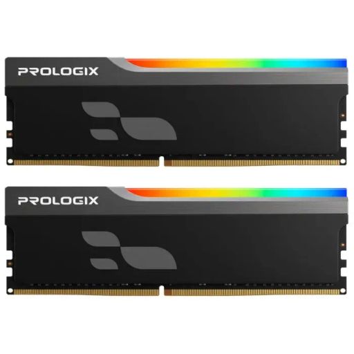 Оперативна пам'ять Prologix DDR4 16GB (2x8GB) 3200 MHz Onyx Black RGB (PRO16GB3200YBR4K)