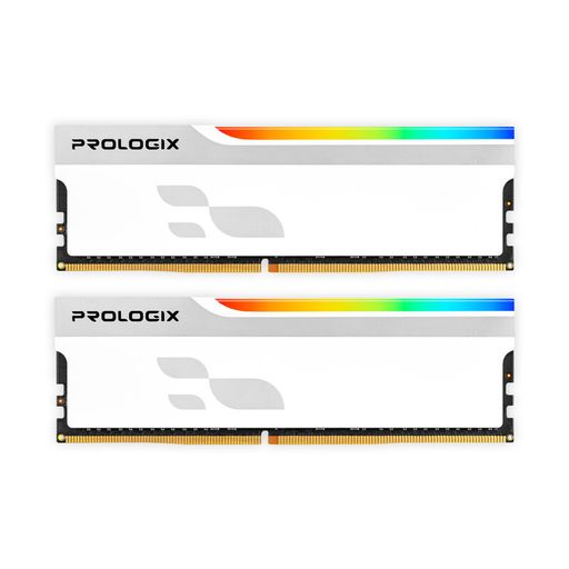 Оперативна пам'ять Prologix DDR4 32GB (2x16GB) 3200 MHz Onyx White RGB (PRO32GB3200YWR4K)