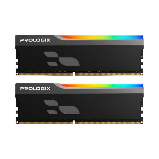 Оперативна пам'ять Prologix DDR5 32GB (2x16GB) 5600 MHz Onyx Black RGB (PRO32GB5600YBR5K)