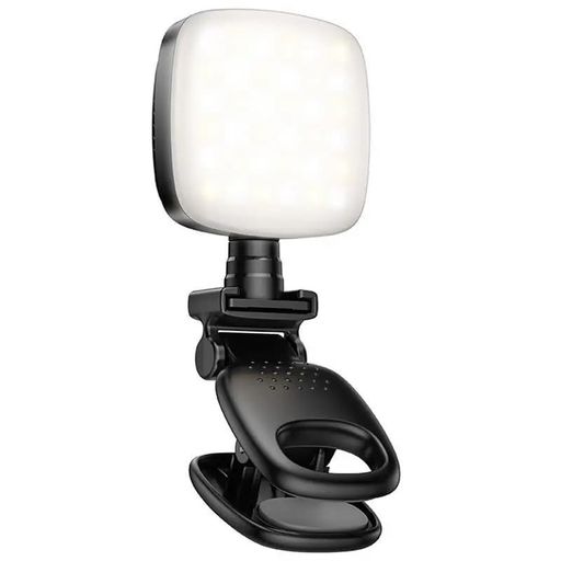 Портативная лампа для селфи Hoco K28 Square Selfie Light 200 mAh (Black)