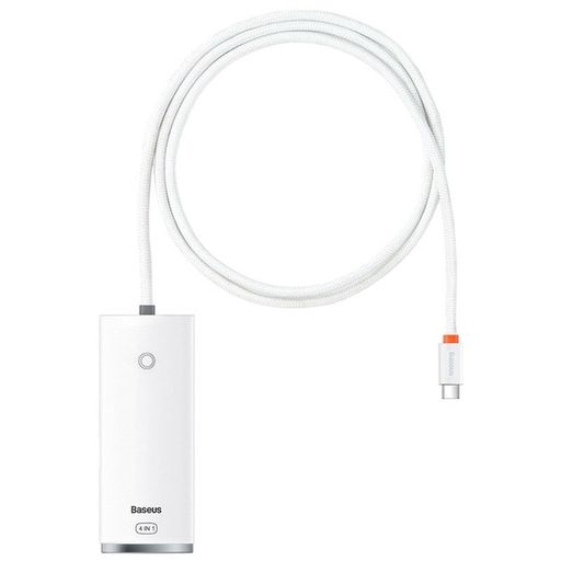 USB-Хаб Baseus Lite Series 4-in-1 (Type-C to USB 3.0*4) (0.25m) - white