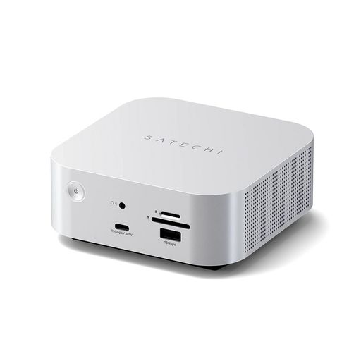 Хаб Satechi Thunderbolt 5 CubeDock Station with SSD Enclosure Silver (ST-DT5CES-EU)