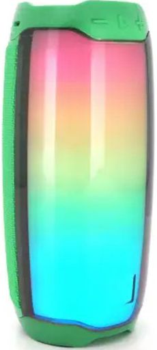 Портативная колонка Voltronic Bluetooth динамик PULSE 4 LED, 10W, 4000mAh, дистанция-10m, Green, Corton BOX