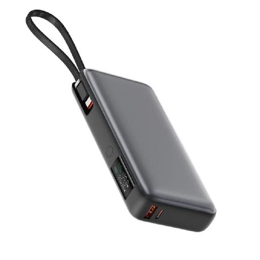 Зовнішній акумулятор Power Bank Acefast M22 20000mAh 130W PD QC3.0 USB-A+USB-C cable Black (6974316283904)