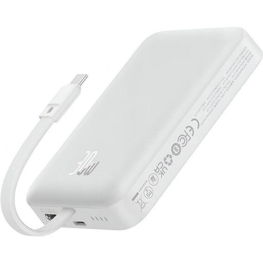 Портативна батарея Baseus Magnetic Mini 30W 10000mAh (white) (P1002210B223-00)