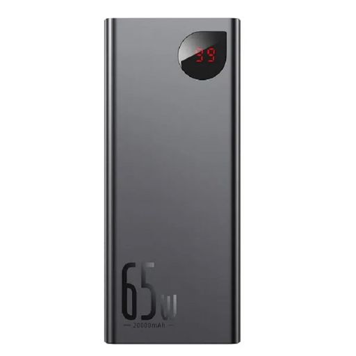 Зовнішній акумулятор (павербанк) Baseus Adaman Metal Digital Display Quick Charge Power Bank 65W 20000mAh Black (PPIMDA-D01, PPADM-65S)