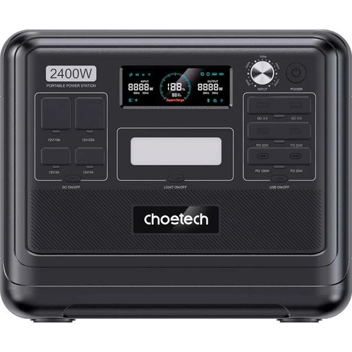 Зарядная станция Choetech BS008-BQB 2400W 2048Wh (BS008-BQB)