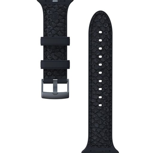 Ремінець Njord Salmon Leather Strap Dark Grey for Apple Watch 41mm/40mm (SL14110)