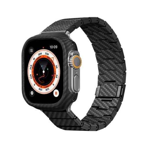 Ремінець Pitaka Carbon Fiber Watch Band Modern Black/Grey for Apple Watch 49/45/44mm (AWB2307)