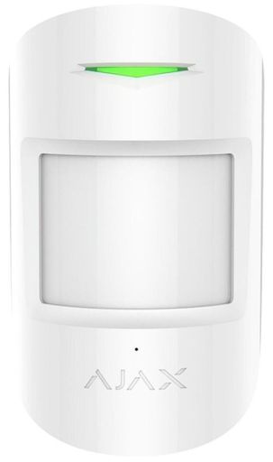 Беспроводной датчик движения и разбития стекла Ajax CombiProtect White (7185)