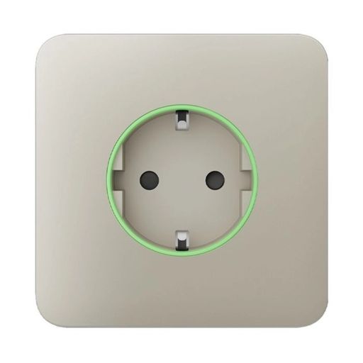 Передня панель для вбудованої розетки Ajax SoloCover (smart) (60027.164.IV) ivory