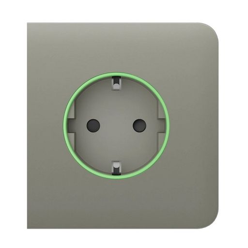 Бічна панель для вбудованої розетки Ajax SideCover (smart) [type F] (59998.163.OL) olive