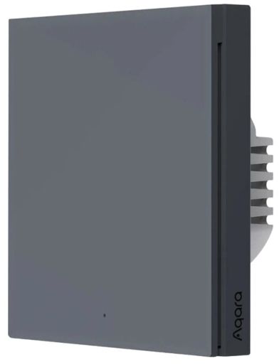 Настінний вимикач H1 (З нейтраллю, одна клавіша, сірий) Aqara WS-EUK03