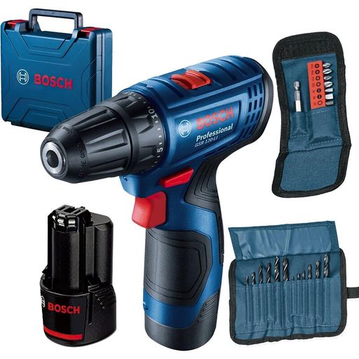 Шурупокрут акум. BOSCH 12В GSR 120-LI 2х2Ah + набір біт + набір сверл (06019G8002)
