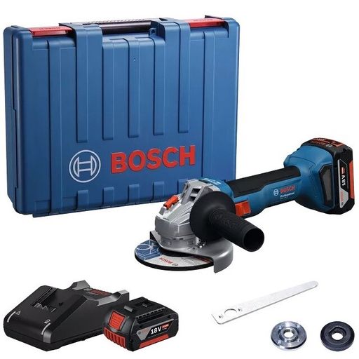 Угловая шлифмашина акум. BOSCH 125 мм 18В GWS 18V-8 2х 4Ah (06019N9020)