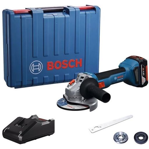 Угловая шлифмашина акум. BOSCH 125 мм 18В GWS 18V-8 1х 4Ah (06019N9021)