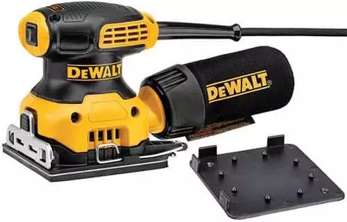 Шліфмашина вібраційна DeWalt 230Вт 14000об/хв 108х115мм амплітуда 1.6мм 1.28кг (DWE6411)