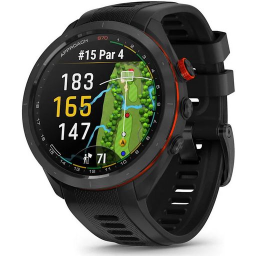 Смарт-часы Garmin Approach S70 47mm B. Ceramic Bezel w. Black S. Band (010-02746-02/12)