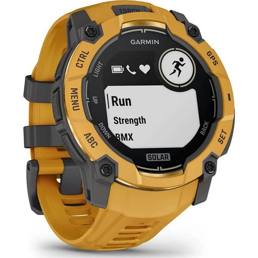 Смарт-годинник Garmin Instinct 3 50mm Solar Sunburst with Sunburst/Gray Band (010-02935-02/42)