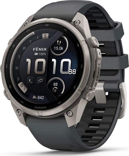 Смарт-годинник Garmin Fenix 9 Pro inReach 47mm Titanium with Graphite/Black Silicone Band (010-04336-20/21)
