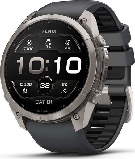 Смарт-годинник Garmin Fenix 9 Pro 51mm Titanium with Graphite/Black Silicone Band (010-04337-25/26)
