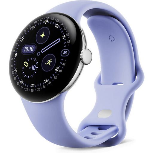 Смарт-годинник Google Pixel Watch 4 41mm LTE Polished Silver Aluminum case / Iris Active Band