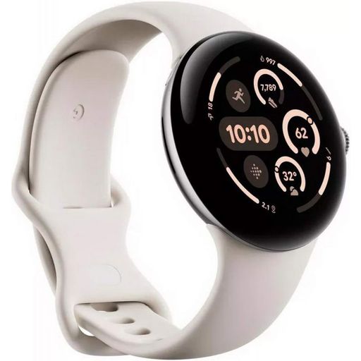 Смарт-часы Google Pixel Watch 3 45 mm Wi-Fi Polished Silver Aluminum Case/Porcelain Active Band