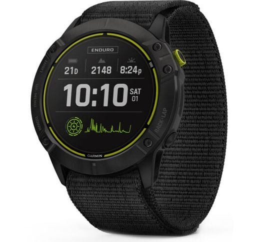 Смарт-годинник Garmin Enduro Carbon Gray Titanium with Black UltraFit Nylon Strap (010-02408-01/11)