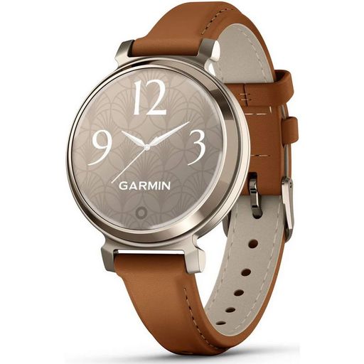 Смарт-годинник Garmin Lily 2 Cream Gold with Tan Leather Band (010-02839-60) (UA)