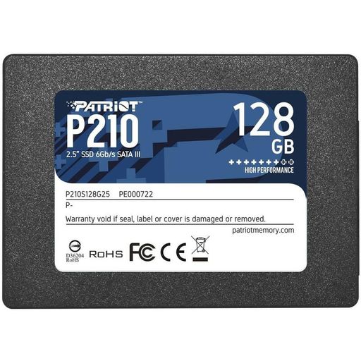 SSD накопичувач Patriot P210 128GB 2.5" SATAIII TLC (P210S128G25)