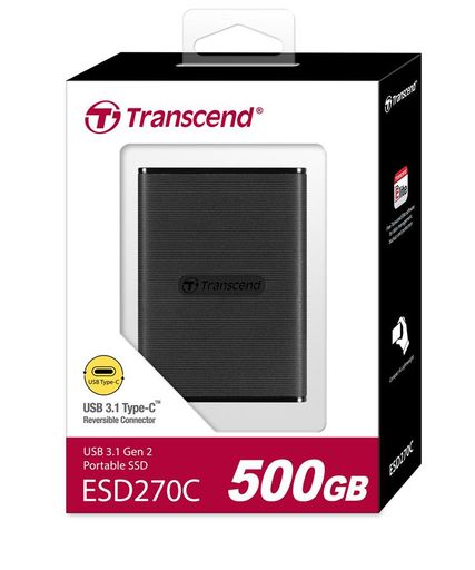 Портативний SSD Transcend ESD270C 500 GB (TS500GESD270C)