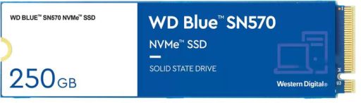 SSD WD Blue SN570 250GB M.2 NVMe PCIe 3.0 4x 2280 TLC (WDS250G3B0C)