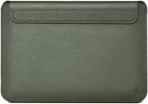 Папка конверт WIWU Genuine Leather Laptop Sleeve MacBook 16.2 Forest Green