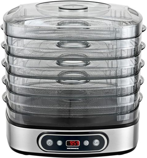 Сушилка для овощей и фруктов HEINNER HFD-K380SSBK