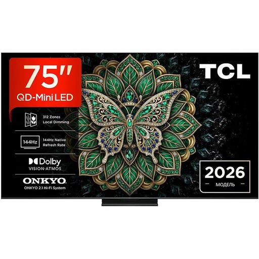 Телевизор TCL 75C6K Pro Europe