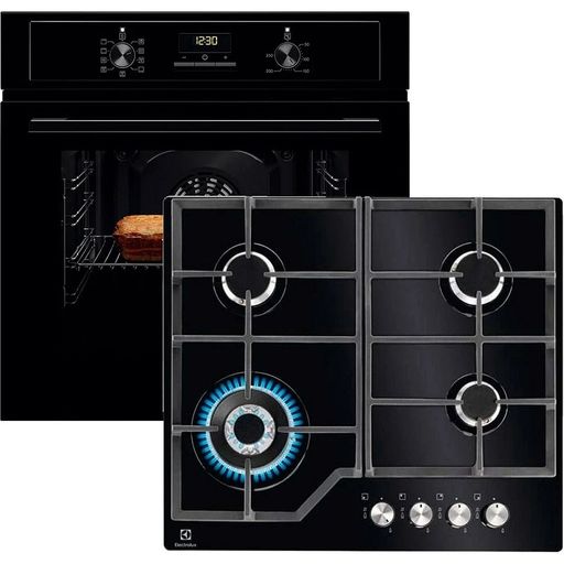 Комплект духовой шкаф + варочная поверхность Electrolux EOF3H50BK + KGG64362K