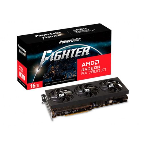 Відеокарта PowerColor Radeon RX 7800 XT 16Gb FIGHTER (RX 7800 XT 16G-F/OC)