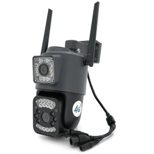 2+2Мп 4G відеокамера з двома об'єктивами вулична SD/карта YOSO YO-IPC41D4MP50 PTZ 2.8mm V380