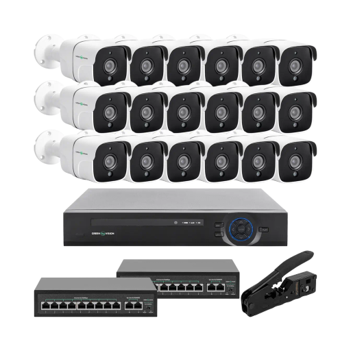 Комплект відеоспостереження на 18 камер GV-IP-K-W90/18 5MP