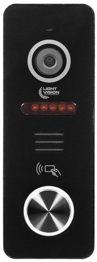 Видеопанель Light Vision RIO FHD(RF) Black со считывателем Mifare