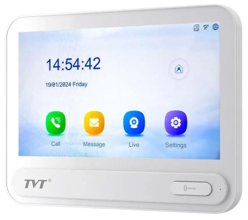 Видеодомофон 7" Wi-Fi TVT TD-E2137-PE/TP/WF White