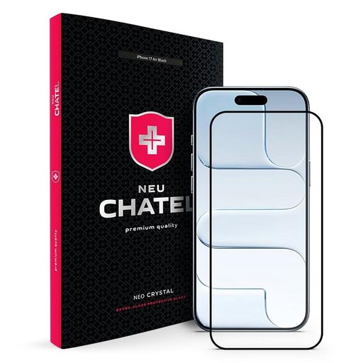 Скло +NEU Chatel Corning Gorilla Glass with Mesh for Phone 17 Air Front Black (+NEU3D17PBAIR)