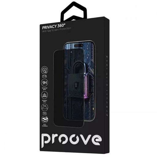 Захисне скло Proove Privacy 360 Installation Box iPhone 17 Pro Max (black) (PG360I17PM01)